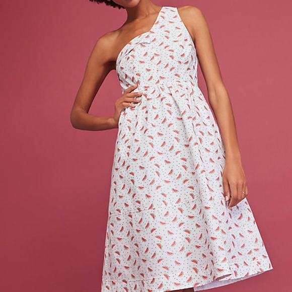 Anthropologie HD in Paris One Shoulder Fit & Flare - Picture 8 of 8